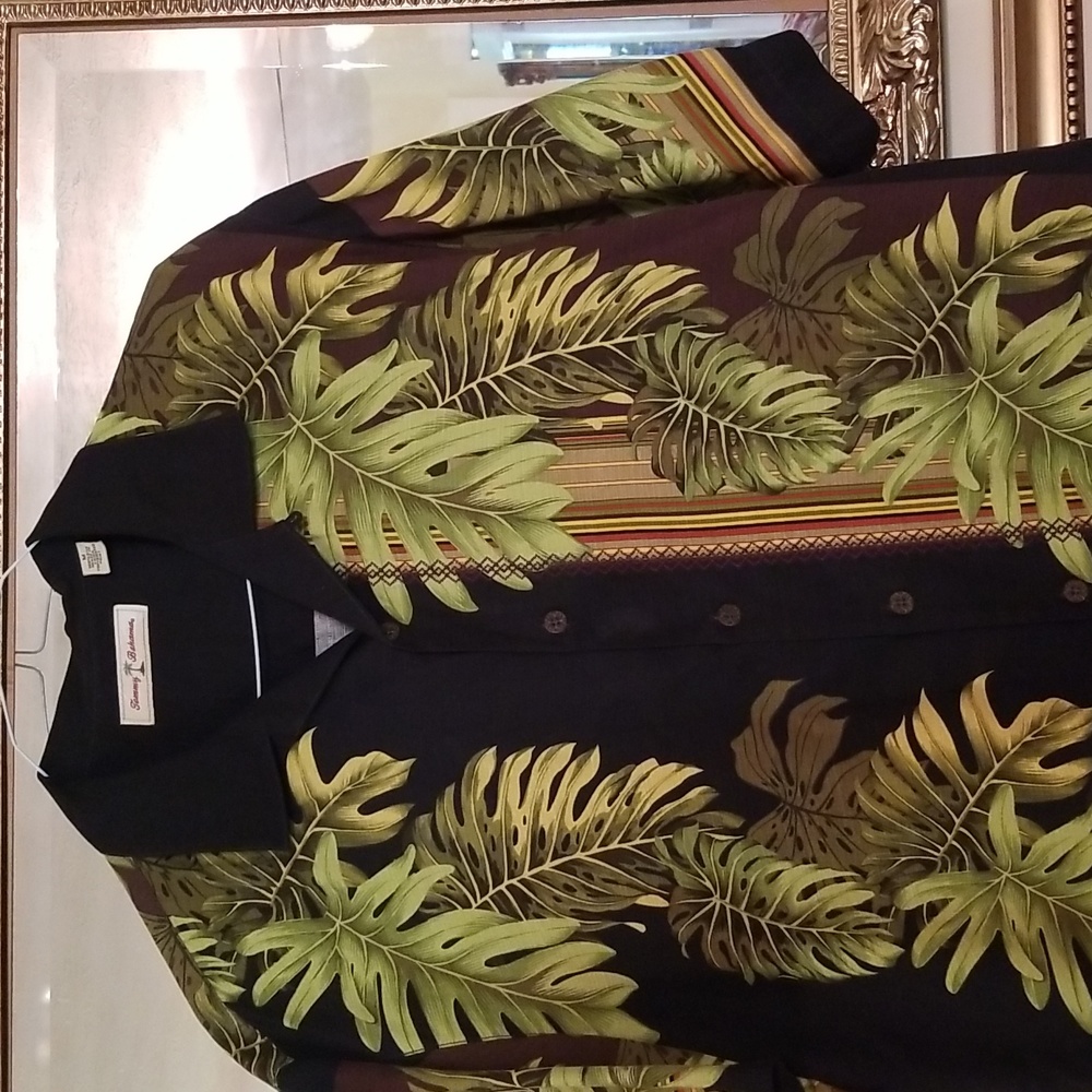 Tommy Bahama 100% silk shirt.